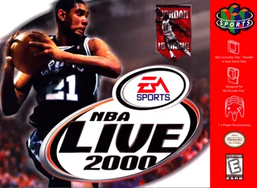 NBA Live 2000 (USA) (En,Fr,De,Es) box cover front